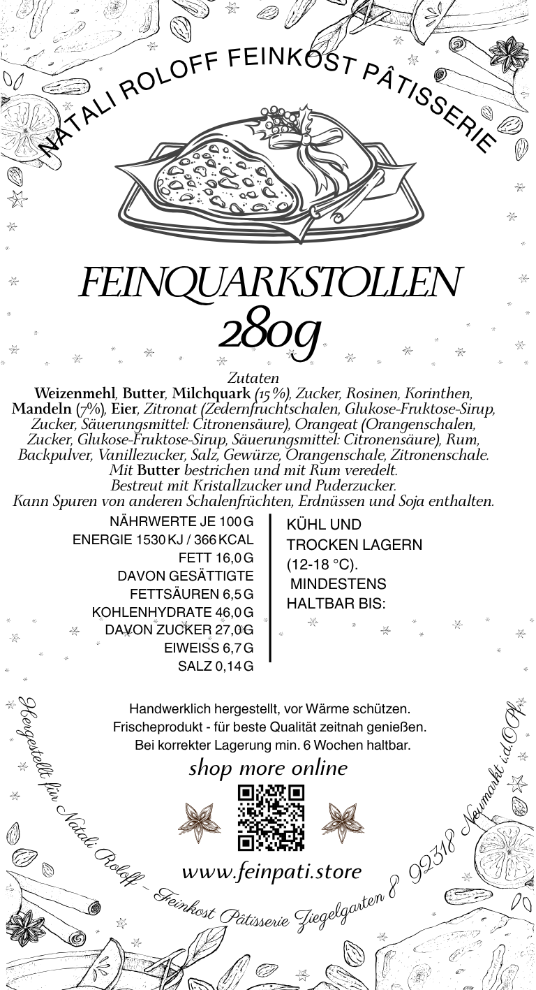 Premium Feinquarkstollen